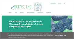 Desktop Screenshot of mybodyscience.de